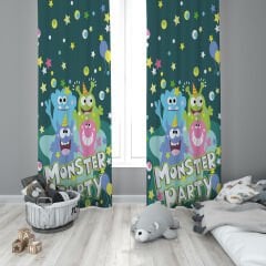 Dijital Baskı Çift Kanat Çocuk Odası Fon Perde