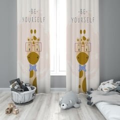 Dijital Baskı Çift Kanat Çocuk Odası Fon Perde