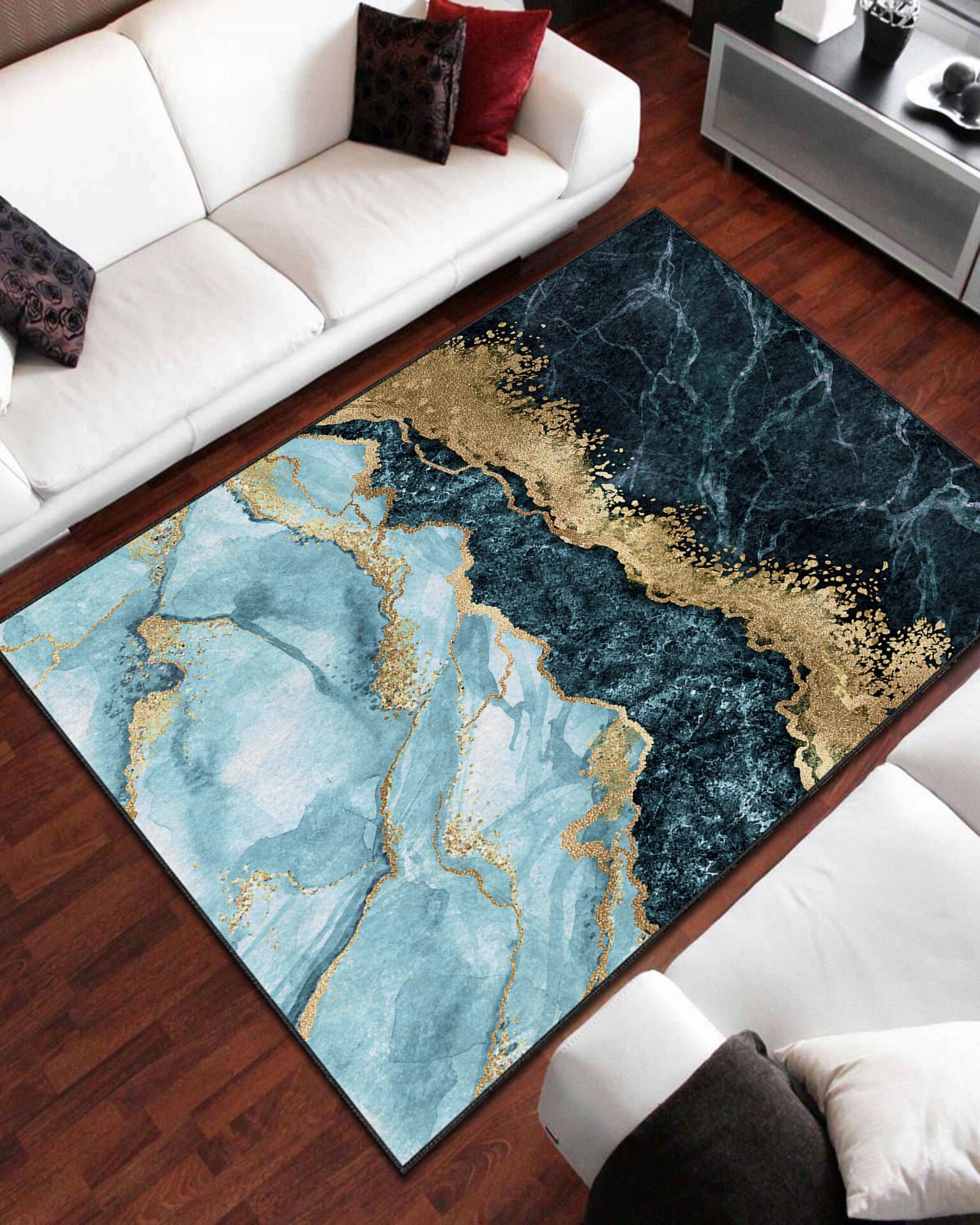 Dalgalar Mermer Salon Halısı