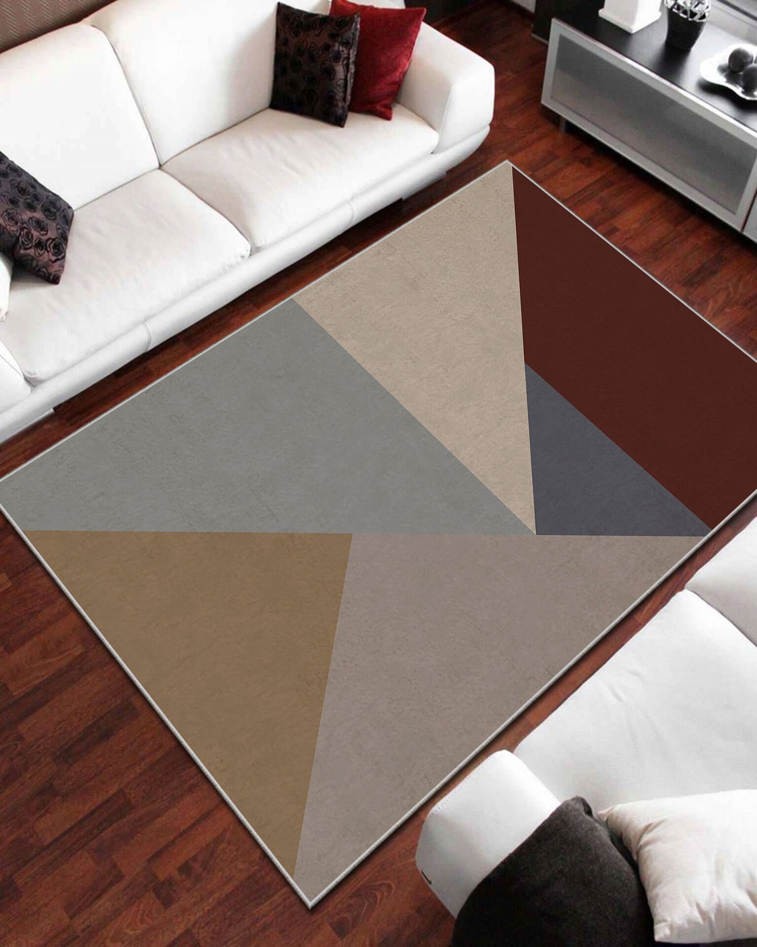 Geometrik Şekiller Salon Halısı