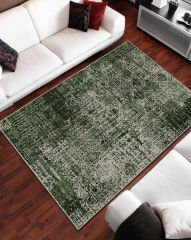 Yeşil Motifli Salon Halısı