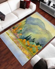 Orman Manzarası Salon Halısı