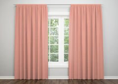 Dijital Baskı Çift Kanat Düz Renk Fon Perde