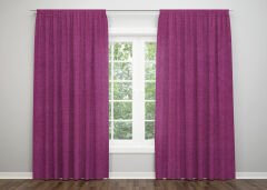 Dijital Baskı Çift Kanat Düz Renk Fon Perde