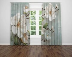 Dijital Baskı Çift Kanat Fon Perde