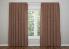 Dijital Baskı Çift Kanat Düz Renk Fon Perde