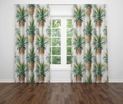 Dijital Baskı Çift Kanat Fon Perde