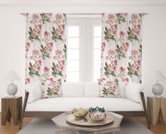 Dijital Baskı Çift Kanat Fon Perde