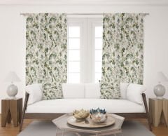 Dijital Baskı Çift Kanat Fon Perde