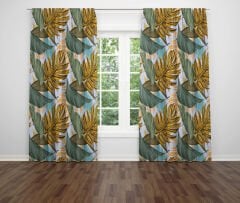 Dijital Baskı Çift Kanat Fon Perde