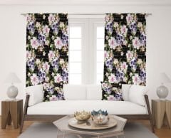 Dijital Baskı Çift Kanat Fon Perde