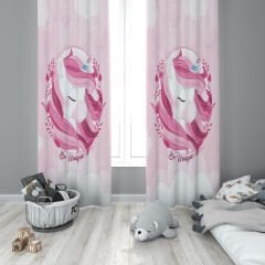 Dijital Baskı Çift Kanat Çocuk Odası Fon Perde